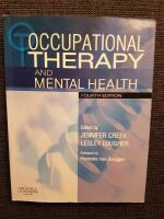 Occupational therapy and mental health
