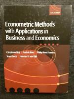 Econometric methods with applications in business and economics