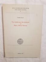 The intellectual development of Henry David Thoreau