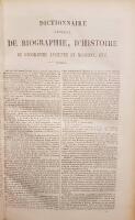 Dictionnaire g&eacute;n&eacute;ral de biographie et d'histoire, de mythologie, de g&eacute;ographie ancienne et moderne compar&eacute;e, des antiquit&eacute;s et des institutions grecques, romaines, fran&ccedil;aises et &eacute;trang&egrave;res (General dictionary of biography and history, mythology, ancient modern and comparative geography; 2 Volumes complete edition) 