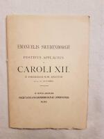 Emanuelis Swedenborgii Festivus applausus in Caroli XII. In Pomeranuam suam adventum 1714. 22. Novembr. Editio phototypographica.