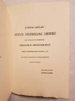 Emanuelis Swedenborgii Festivus applausus in Caroli XII. In Pomeranuam suam adventum 1714. 22. Novembr. Editio phototypographica.