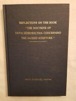 Reflections on the book "The Doctrine of Nova Hierosolyma Concerning the Sacred Scripture"