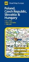 Poland, Czech Republic, Slovakia and Hungary (AA Road Map Europe Series)