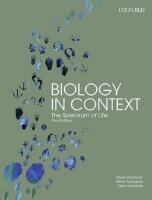 Biology in Context: The Spectrum of Life