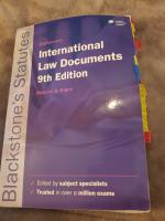 Blackstone's international law documents