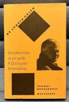 De svarta h&aring;len : om tillkomsten av ett spr&aring;k i P O Enquists f&ouml;rfattarskap