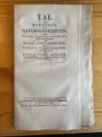  Tal, om methoden uti naturkunnigheten, h&aring;llit uti Kongl. Vetenskaps Academiens rum p&aring; Riddarhuset, d&aring; Thamiska f&ouml;rel&auml;sningarna &ouml;fver experimental physiken b&ouml;rjades d&auml;rst&auml;des d. 18 oct. 1759.