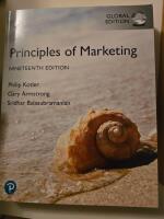 Principles of Marketing, Global Edition