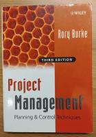 Project management - planning and control techniques