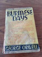 Ultra scarce true first edition of burmese days orwell in original jacket 1934