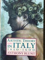 Artistic theory in Italy 1450-1600