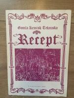 Gamla kemisk Tekniska Recept