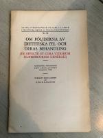 OM F&Ouml;LJDERNA AV DIETETISKA FEL OCH DERAS BEHANDLING (DE EFFECTU ET CURA VITIORUM DIAETETICORUM GENERALI)