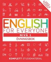 English for everyone Niv&aring; 1 &Ouml;vningsbok
