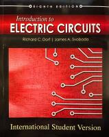 Introduction to Electric Circuits, 8th Edition International Student Editio