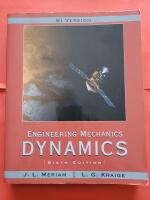 Engineering Mechanics : Dynamics, SI 6th Edition