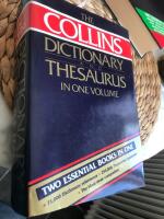 The new Collins dictionary and thesaurus in one volume