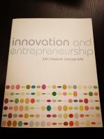 Innovation and Entrepreneurship