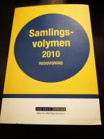 Samlingsvolymen 2010. Redovisning