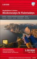 H&oslash;yfjellskart Lofoten - Moskenes&oslash;ya & Flakstad&oslash;ya