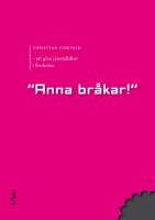 Anna br&aring;kar : att g&ouml;ra j&auml;mst&auml;lldhet i f&ouml;rskolan