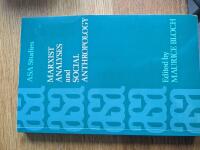 Marxit Analyses and Social Anthropology