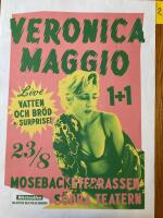 Affisch 50x70 / Veronica Maggio / 23/8-2017, Mosebacke, Stockholm