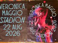 2 st Affisch 50x70 / Veronica Maggio / 22 augusti 2026, Stadion, Stockholm