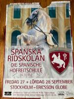Affisch 50x70 / Spanska Ridskolan / 27-28 september 2013, Ericsson Globe, Stockholm