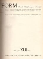 Form 1946. Svenska Sl&ouml;jdf&ouml;reningens Tidskrift
