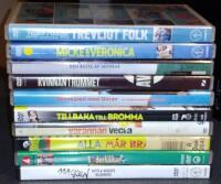 10x Svenska filmer — Trevligt folk / Micke & Veronica / Den bästa av mödrar / Kvinnan i rummet / Sommaren med Göran / Tillbaka till Bromma / Varannan vecka / Alla mår bra / Söderkåkar / Macken - Roy's & Roger's Bilservice