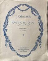 Barcarole. ur "Hoffmanns äventyr" för Piano 2 händer