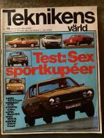 Teknikens v&auml;rld nr 16. 1973