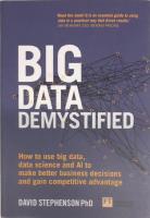 Big data demystified - how to use big data, data science and ai to make bet