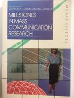 Milestones in mass communication research 