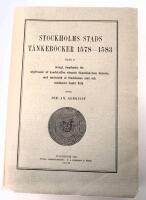 Stockholms stads t&auml;nkeb&ouml;cker 1578-1583