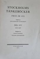 Stockholms t&auml;nkeb&ouml;cker fr&aring;n &aring;r 1592, del XIV, 1624-1625