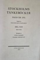 Stockholms t&auml;nkeb&ouml;cker fr&aring;n &aring;r 1592, del XIII, 1622-1623