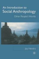 An Introduction to Social Anthropology