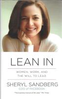 Lean In - Women, Work and the Will To Lead