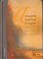 A University Grammar of English : With a Swedish Perspective