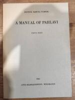 A Manual of Pahlavi