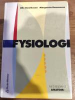 Fysiologi: med relevant anatomi