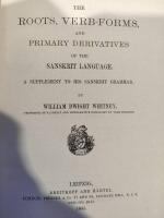 The Roots, Verb-Forms, and Primary Derivatives of the Sanskrit Language. A supplement to his Sanskrit Grammar