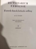 Dictionarium F&aelig;roense. F&aelig;r&oslash;sk-dansk-latinsk ordbog. I. & II.