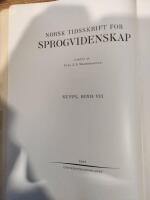 Norsk Tidsskrift for Sprogvidenskap. Suppl. Bind VII