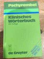 Pschyrembel Klinisches W&ouml;rterbuch: klinisches Wtb. Geb. 257a 4drq
