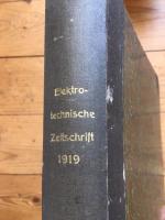 Elektrotechnische Zeitschrift (Centralblatt f&uuml;r Elektrotechnik). Organ des Elektrotechnischen Vereins und des Verbandes Deutscher Elektrotechniker. 40. Jahrgang 1919 Heft 1-52.