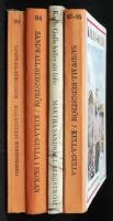 1. Kulla-Gulla. 2. Kulla-Gulla h&aring;ller sitt l&ouml;fte. 3. Kulla-Gulla i skolan. 4. Kulla-Gullas myrtenkrona. 5a. Kulla-Gullas sommarlov. 5b. Kulla-Gulla och Tomas Torpare.
